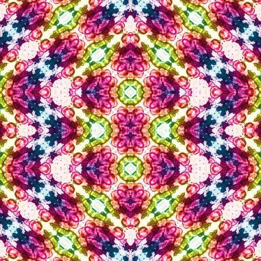 Kusursuz desen. Kusursuz bir doku. Soyut sonsuz desen. kaleydoskop