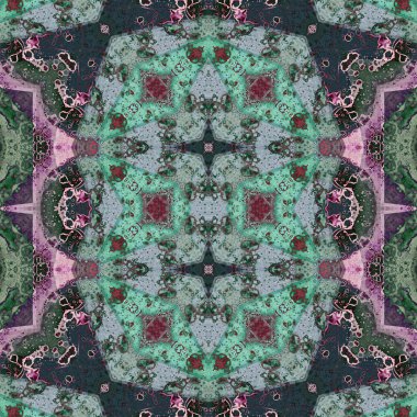 Kusursuz desen. Kusursuz bir doku. Soyut sonsuz desen. kaleydoskop