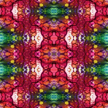 Kusursuz desen. Kusursuz bir doku. Soyut sonsuz desen. kaleydoskop