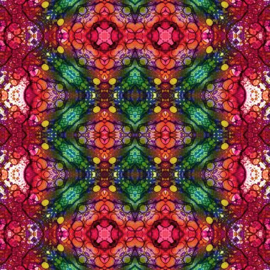 Kusursuz desen. Kusursuz bir doku. Soyut sonsuz desen. kaleydoskop