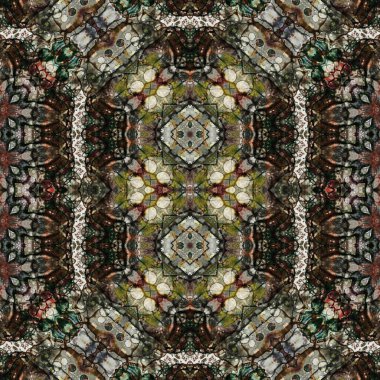 Kusursuz desen. Kusursuz bir doku. Soyut sonsuz desen. kaleydoskop