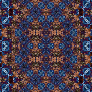 Kusursuz desen. Kusursuz bir doku. Soyut sonsuz desen. kaleydoskop