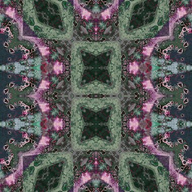 Kusursuz desen. Kusursuz bir doku. Soyut sonsuz desen. kaleydoskop