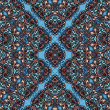 Kusursuz desen. Kusursuz bir doku. Soyut sonsuz desen. kaleydoskop