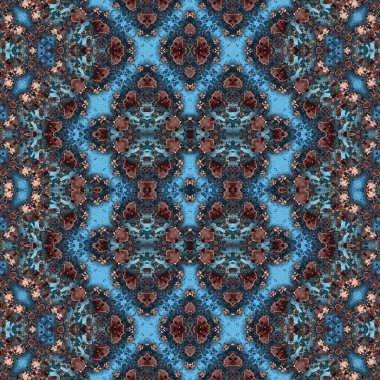 Kusursuz desen. Kusursuz bir doku. Soyut sonsuz desen. kaleydoskop