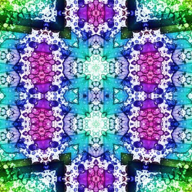 Kusursuz desen. Kusursuz bir doku. Soyut sonsuz desen. kaleydoskop