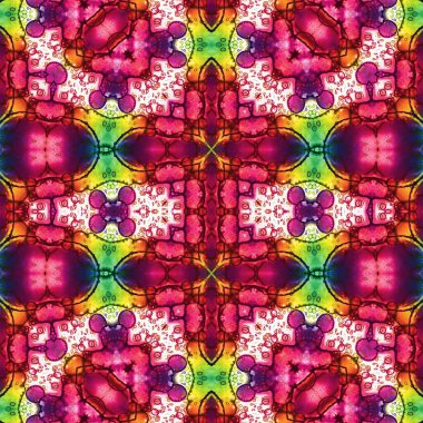 Kusursuz desen. Kusursuz bir doku. Soyut sonsuz desen. kaleydoskop