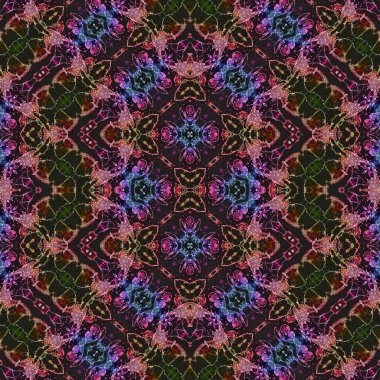 Kusursuz desen. Kusursuz bir doku. Soyut sonsuz desen. kaleydoskop