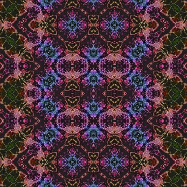 Kusursuz desen. Kusursuz bir doku. Soyut sonsuz desen. kaleydoskop