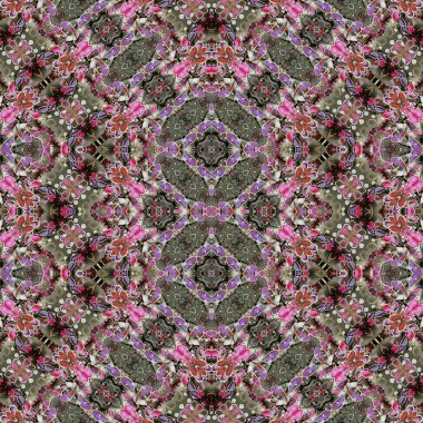 Kusursuz desen. Kusursuz bir doku. Soyut sonsuz desen. kaleydoskop