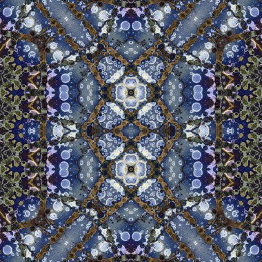 Kusursuz desen. Kusursuz bir doku. Soyut sonsuz desen. kaleydoskop