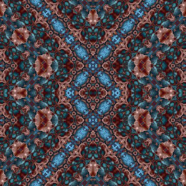 Kusursuz desen. Kusursuz bir doku. Soyut sonsuz desen. kaleydoskop