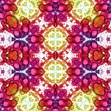 Kusursuz desen. Kusursuz bir doku. Soyut sonsuz desen. kaleydoskop