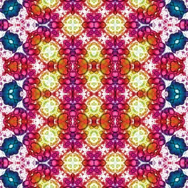 Kusursuz desen. Kusursuz bir doku. Soyut sonsuz desen. kaleydoskop