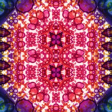 Kusursuz desen. Kusursuz bir doku. Soyut sonsuz desen. kaleydoskop