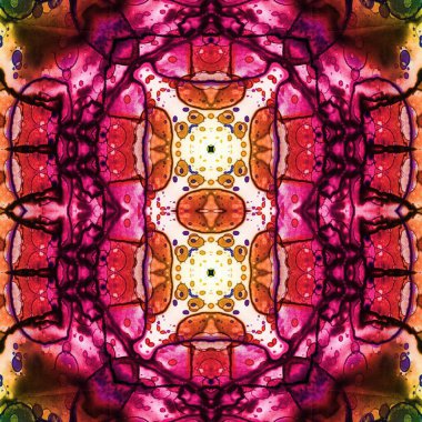 Kusursuz desen. Kusursuz bir doku. Soyut sonsuz desen. kaleydoskop