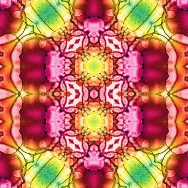 Kusursuz desen. Kusursuz bir doku. Soyut sonsuz desen. kaleydoskop