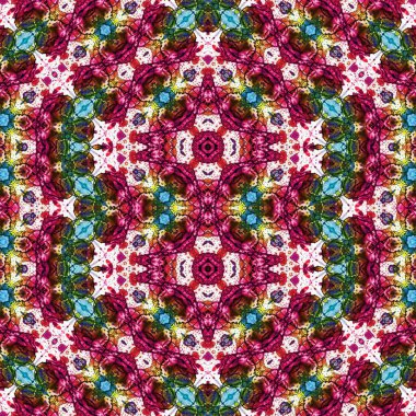 Kusursuz desen. Kusursuz bir doku. Soyut sonsuz desen. kaleydoskop