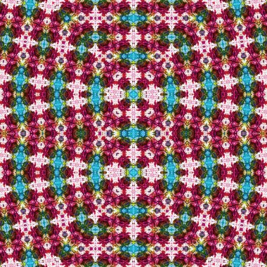 Kusursuz desen. Kusursuz bir doku. Soyut sonsuz desen. kaleydoskop