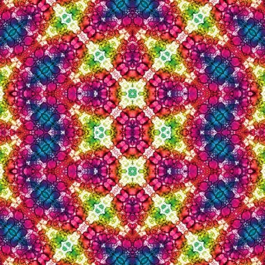 Kusursuz desen. Kusursuz bir doku. Soyut sonsuz desen. kaleydoskop