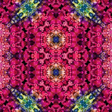 Kusursuz desen. Kusursuz bir doku. Soyut sonsuz desen. kaleydoskop