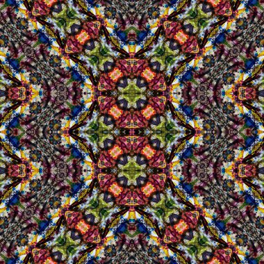 Kusursuz desen. Kusursuz bir doku. Soyut sonsuz desen. kaleydoskop