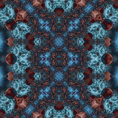 Kusursuz desen. Kusursuz bir doku. Soyut sonsuz desen. kaleydoskop