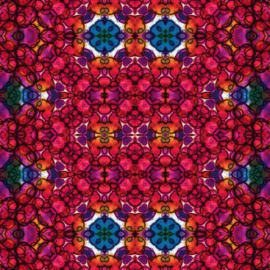 Kusursuz desen. Kusursuz bir doku. Soyut sonsuz desen. kaleydoskop