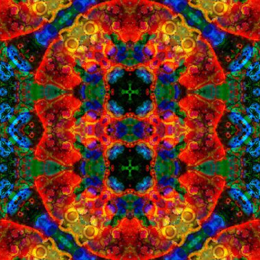 Kusursuz desen. Kusursuz bir doku. Soyut sonsuz desen. kaleydoskop