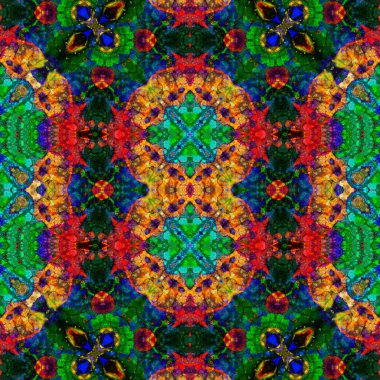 Kusursuz desen. Kusursuz bir doku. Soyut sonsuz desen. kaleydoskop