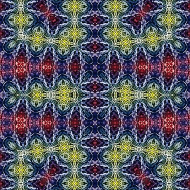 Kusursuz desen. Kusursuz bir doku. Soyut sonsuz desen. kaleydoskop