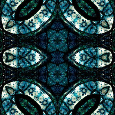 Kusursuz desen. Kusursuz bir doku. Soyut sonsuz desen. kaleydoskop