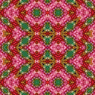 Kusursuz desen. Kusursuz bir doku. Soyut sonsuz desen. kaleydoskop