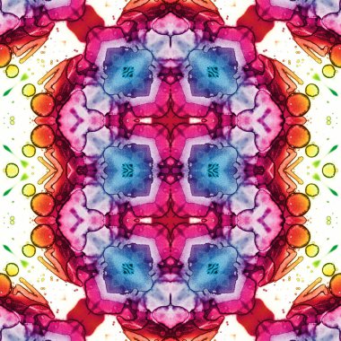 Kusursuz desen. Kusursuz bir doku. Soyut sonsuz desen. kaleydoskop