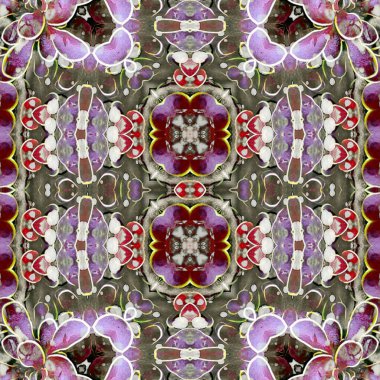 Kusursuz desen. Kusursuz bir doku. Soyut sonsuz desen. kaleydoskop