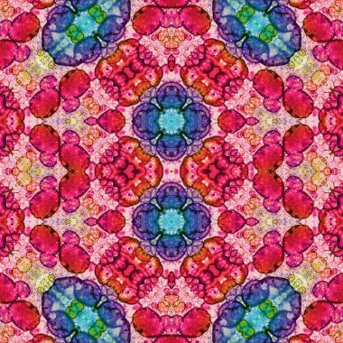 Kusursuz desen. Kusursuz bir doku. Soyut sonsuz desen. kaleydoskop