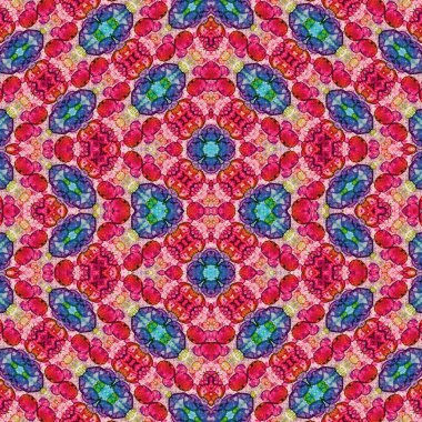 Kusursuz desen. Kusursuz bir doku. Soyut sonsuz desen. kaleydoskop