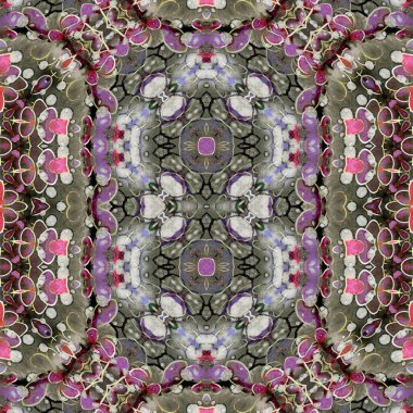 Kusursuz desen. Kusursuz bir doku. Soyut sonsuz desen. kaleydoskop