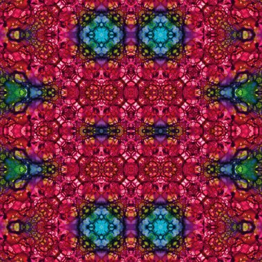 Kusursuz desen. Kusursuz bir doku. Soyut sonsuz desen. kaleydoskop