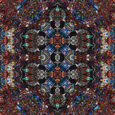 Kusursuz desen. Kusursuz bir doku. Soyut sonsuz desen. kaleydoskop