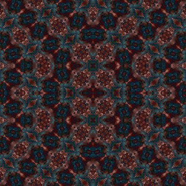 Kusursuz retro desen. Kusursuz sanat dokusu. Örülmüş halı