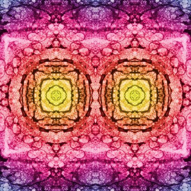 Kusursuz yaratıcı model. Yaratıcı bir geçmiş. Kaleydoskop deseni