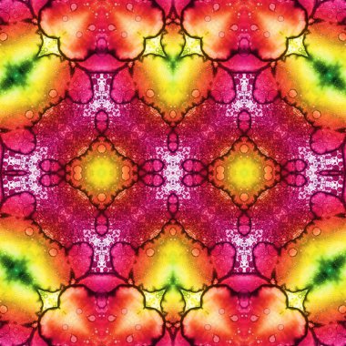 Kusursuz yaratıcı model. Yaratıcı bir geçmiş. Kaleydoskop deseni