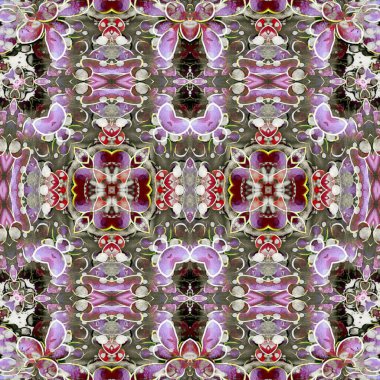 Kusursuz yaratıcı model. Yaratıcı bir geçmiş. Kaleydoskop deseni