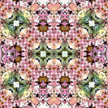 Kusursuz soyut desen. Sanat geçmişi. Soyut doku. Kaleydoskop