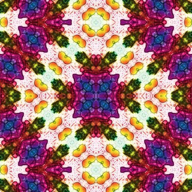 Kusursuz soyut desen. Yaratıcı, kusursuz doku. Soyut arkaplan. kaleydoskop dokusu