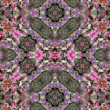 Kusursuz soyut desen. Yaratıcı, kusursuz doku. Soyut arkaplan. kaleydoskop dokusu