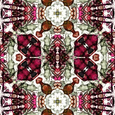 Kusursuz yaratıcı model. Kusursuz bir doku. Soyut arkaplan. Etnik arkaplan