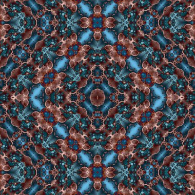 Kusursuz kare desenli. Soyut, dikişsiz doku. Yaratıcı bir geçmiş. kaleydoskop