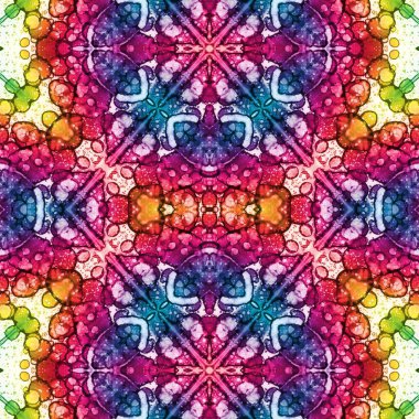 Kusursuz kare desenli. Soyut, dikişsiz doku. Yaratıcı bir geçmiş. kaleydoskop